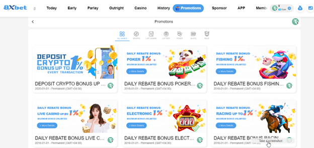 Khuyến mãi 8xbet 2025 với thưởng lớn và hoàn tiền mỗi ngày cho người chơi cá cược