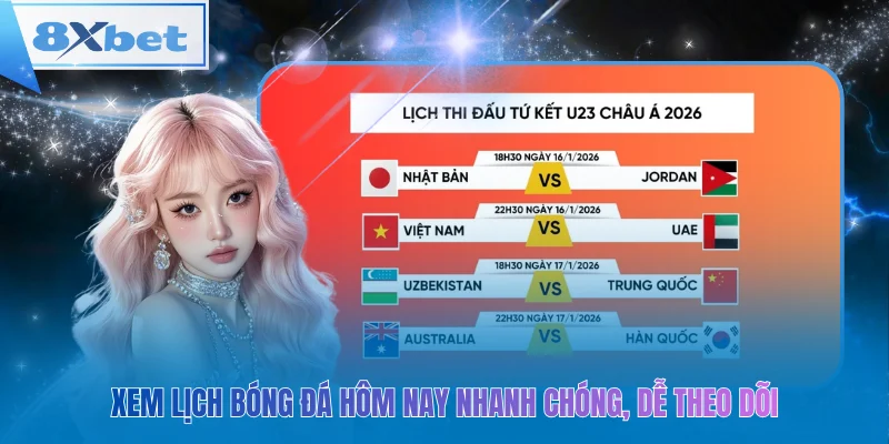 Cập nhật lịch bóng đá hôm nay nhanh và dễ nắm bắt mọi trận đấu hấp dẫn